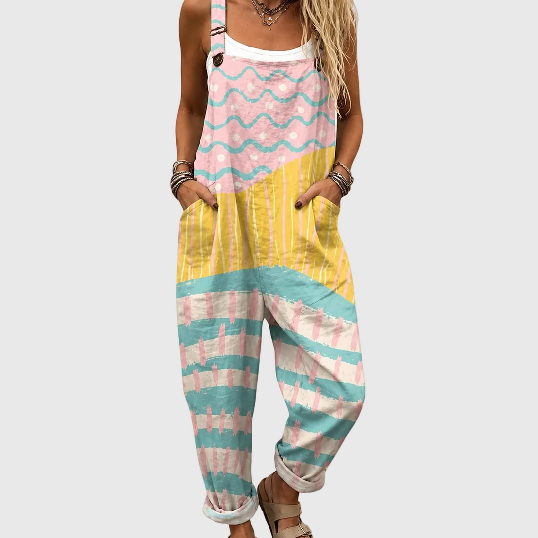 Soft Multicolour Pastel Jumpsuit