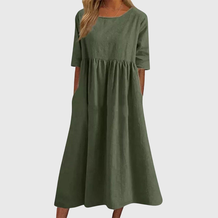 Haisley™ | Elegant Short-Sleeved Dress