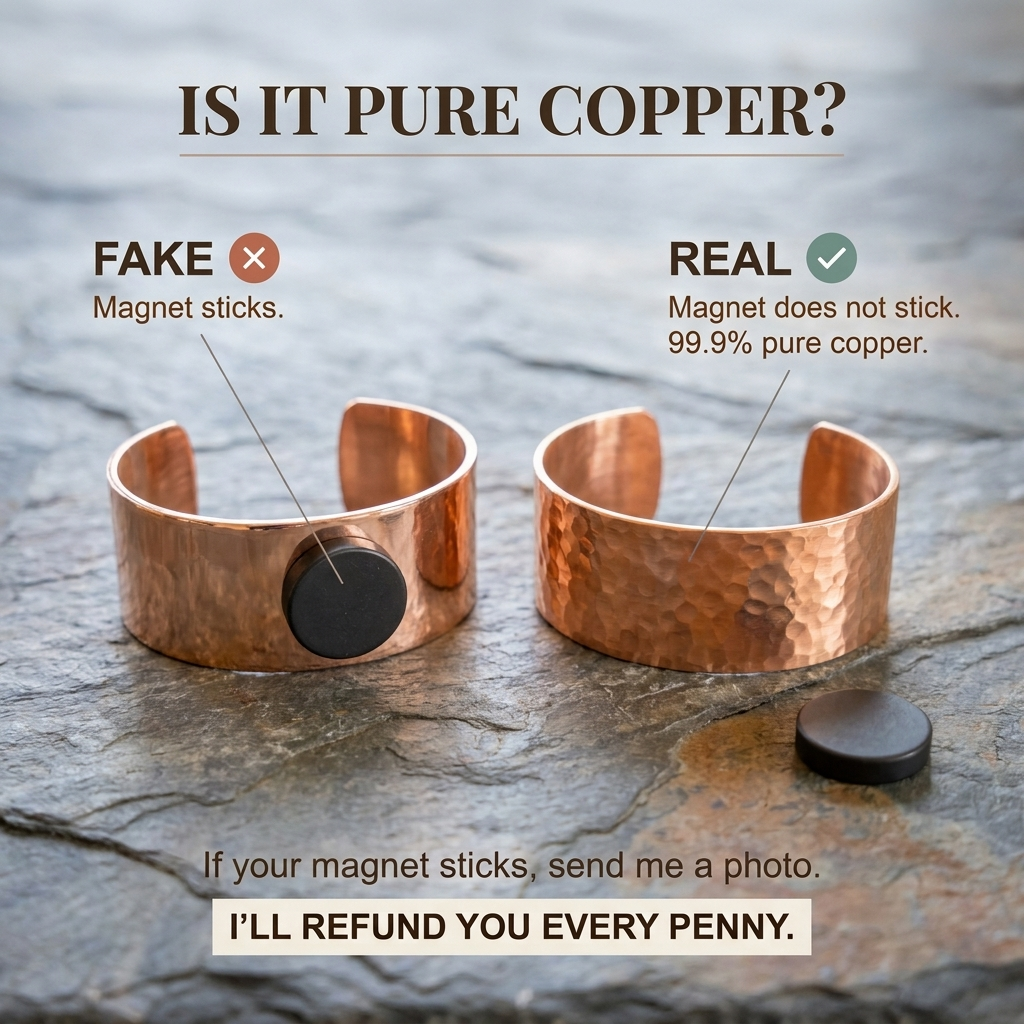 Seam Copper Bracelet