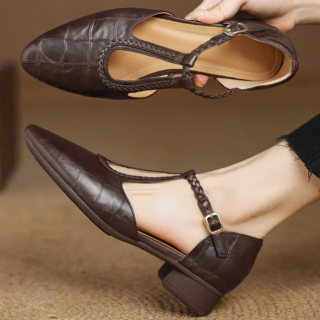 Leather Mary Janes