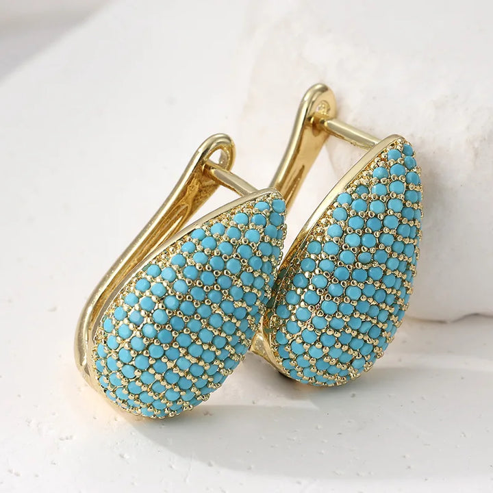 Turquoise Teardrop Earrings