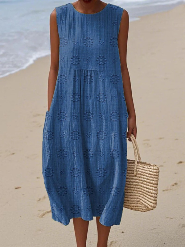 Rose™ | Embroidered Midi Dress