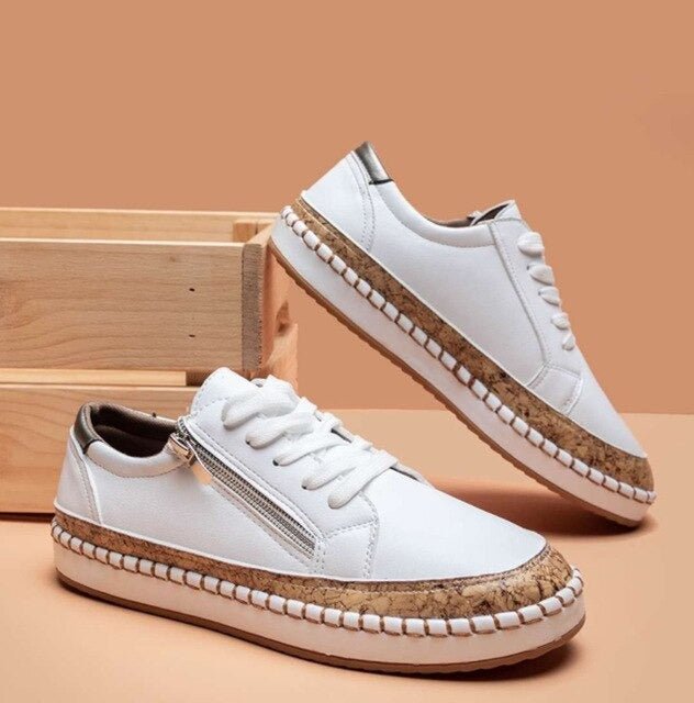 Oluchi™  Floral Orthopedic Zipper Sneakers