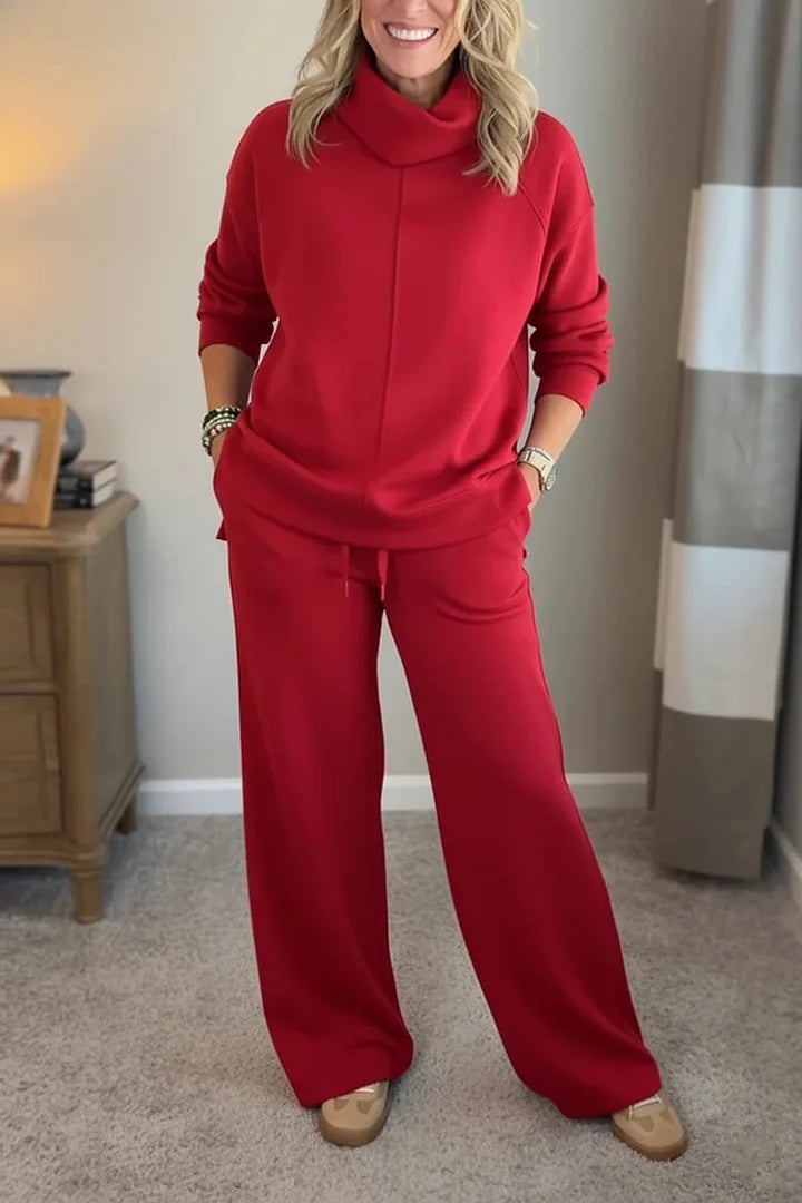 Colleen™ | Women Casual Turtle-neck 2 Piece