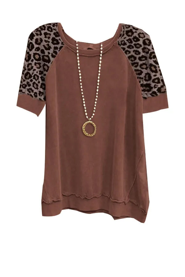 UNAN™ | Women Vintage Leopard Print Top